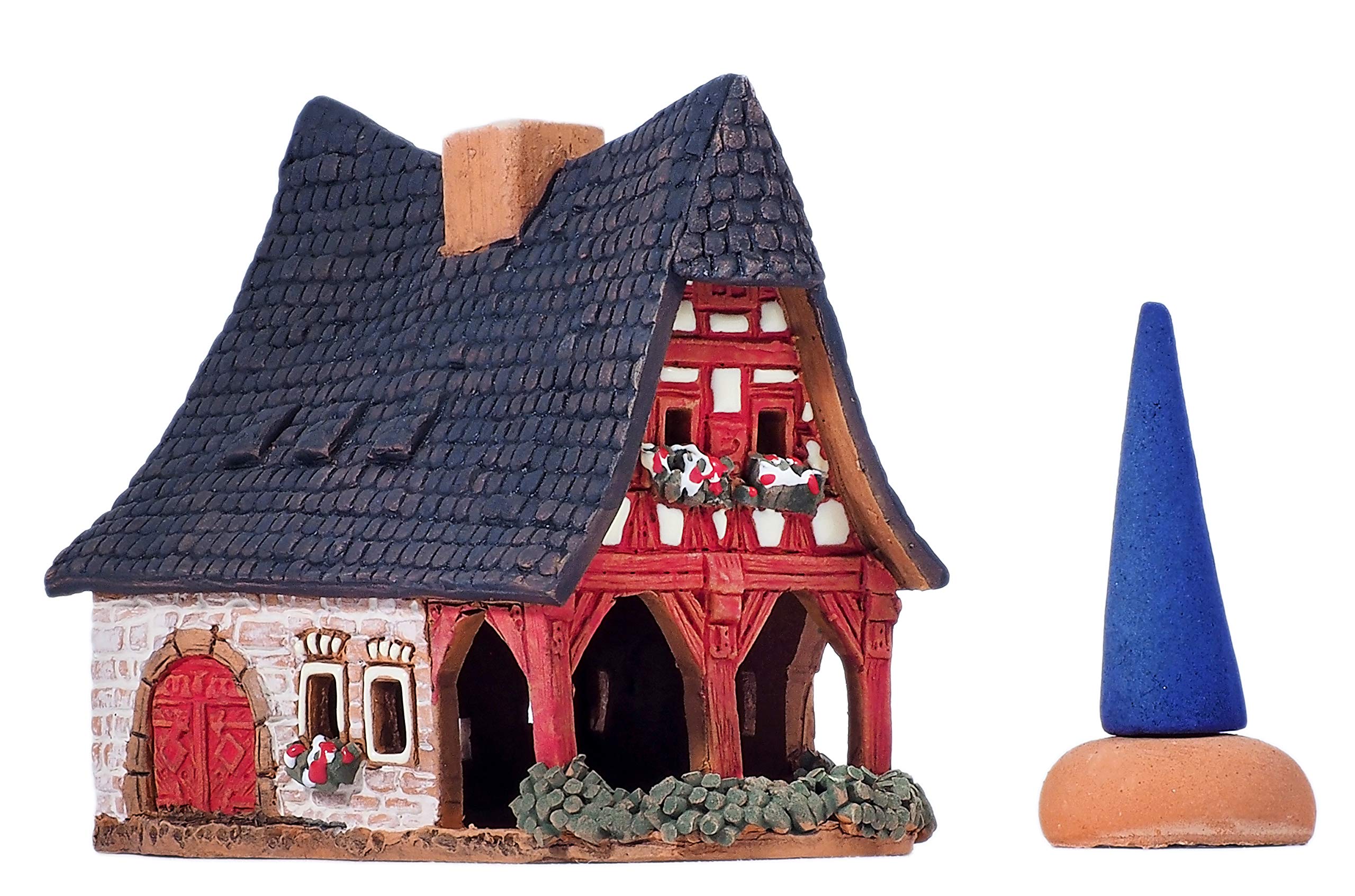 ⑤美品☆ミデーネ☆MIDENE☆卵色の外壁☆中型キャンドルハウス Amazon.co.jp: Midene ハンドメイド セラミック アロマ キャンドル